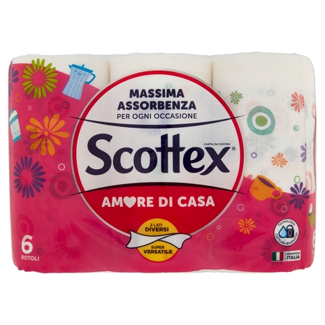 Scottex Amore di Casa Carta da Cucina Rotoli 6 pz